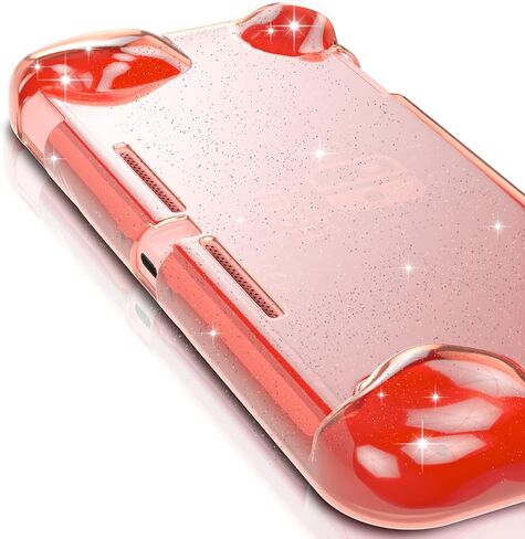 NANANINO Switch lite Clear Glitter Case, Switch lite Protective Case, Switch lite Soft TPU Case - Black in Saudi Arabia