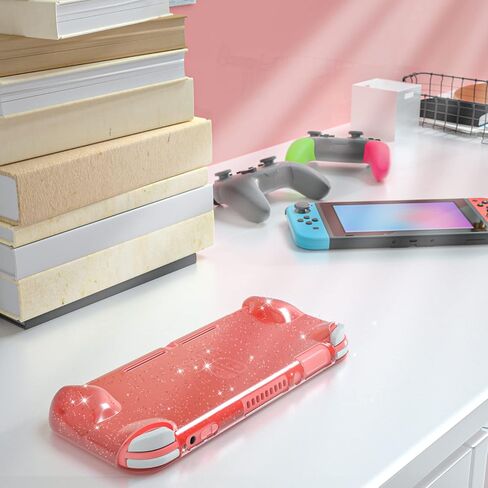 NANANINO Switch lite Clear Glitter Case, Switch lite Protective Case, Switch lite Soft TPU Case - Black in Saudi Arabia