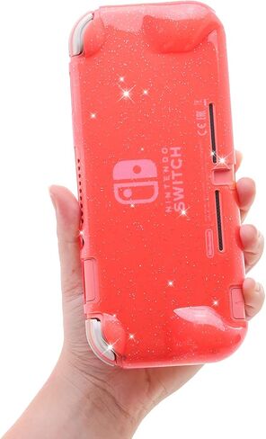NANANINO Switch lite Clear Glitter Case, Switch lite Protective Case, Switch lite Soft TPU Case - Black in Saudi Arabia