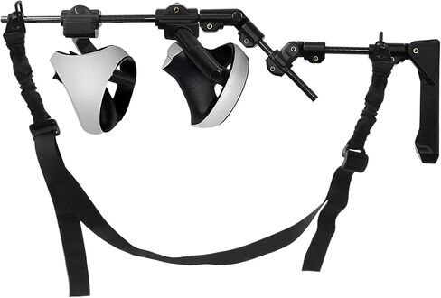 PECOOVR Gunstock المغناطيسي لوحدة تحكم PSVR2، مرفق بندقية بندقية قابل للتعديل مع أشرطة الكتف لملحقات PlayStation VR2، قبضة المسدس تعزز تجربة لعبة الرماية Pavlov Pistolwhip FPS in Kuwait