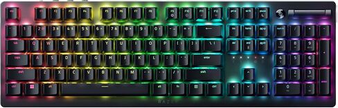 لوحة مفاتيح الألعاب اللاسلكية Razer DeathStalker V2 Pro: مفتاح بصري منخفض المستوى HyperSpeed ​​​​لاسلكي وبلوتوث 5.0-40 ساعة - أغطية مفاتيح مغلفة فائقة المتانة - Chroma RGB (متجدد) in Kuwait