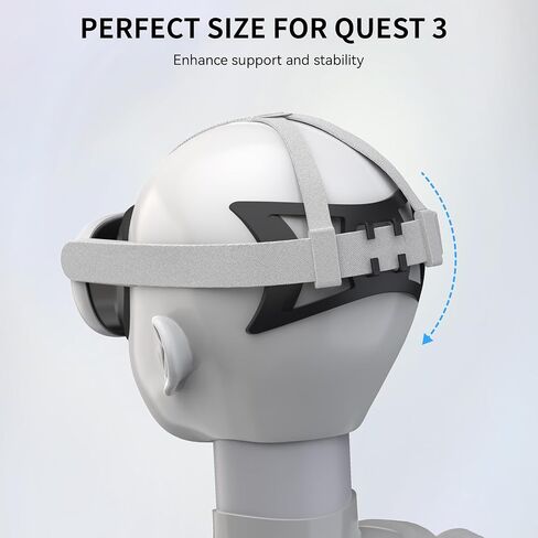 APEXINNO VR Head Strap Cushion Pad for Quest 3 Headset Accessories, TPU Bracket for Quest 3 Original Head Strap, Brace for The Back of The Head Head-Strap in Saudi Arabia