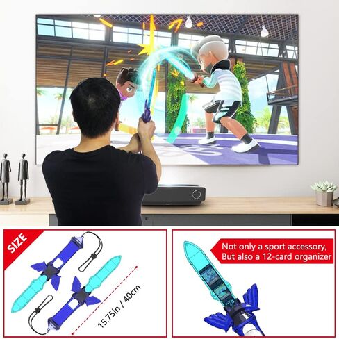 for Nintendo Switch Sports 13in1 Games Accessories Bundle Kit, for Mario Golf Clubs / Tennis Games Party wtih Portable Hand Bag, Soccer Leg Strap / Racket, Family / Children / Adult Gift Kit in Kuwait