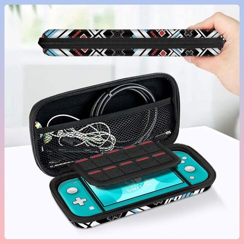 ALITOR Carrying Case for Nintendo Switch OLED Model，Multifunction Hard Shell Protective Cover Shockproof with Card Slots for Console Accessories for Nintendo Switch (Blue) in Saudi Arabia