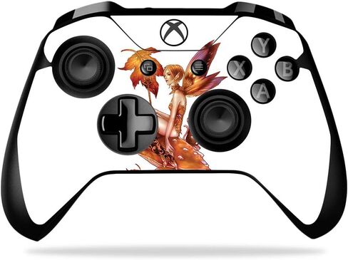MightySkins Skin Compatible with Microsoft Xbox One X Controller - Autumn Slumber | Protective, Durable, and Unique Vinyl Decal wrap Cover | Easy to Apply, Remove, and Change Styles | Made in The USA in Kuwait