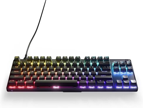 SteelSeries New Apex 9 Mini – HotSwap Optical Mini Keyboard – 60% Compact Design – Optical Switches – RGB Customization – Aluminum Alloy Frame – Double Shot PBT Keycap (Renewed) in Saudi Arabia