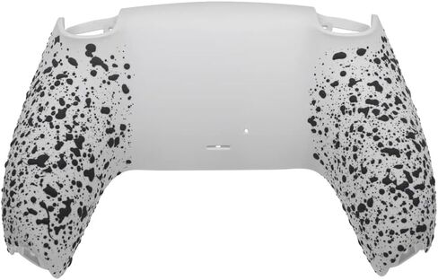 Textured Bottom Non-Slip Housing Bottom Shell for PS5 Controller, 3D Splashing Case Cover Replacement Parts for Playstation 5 Controller - Controller NOT Included (Black shell with Black Splatter) in Saudi Arabia