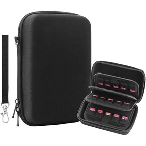 حقيبة حمل FANPL 120 Switch game Hard EVA، واقي بطاقة محمول بسحاب مزدوج، حامل ألبوم جامع البطاقات لبطاقات ألعاب Nintendo Switch وبطاقات ألعاب PS Vita in Kuwait