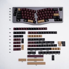 171 مفتاحًا أغطية مفاتيح Doubleshot الكرز الشخصي DMG مجموعة أغطية مفاتيح مخصصة لـ Cherry MX Gateron Kailh Box مفاتيح لوحات المفاتيح الميكانيكية in Kuwait