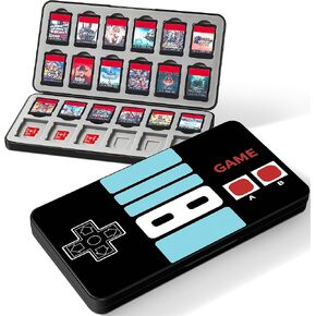 Ayochan for Nintendo Switch Game Case Boys Teens Card Cartridge Box Classic Black Game Storage with 24 Game Card Slots and 24 Micro SD Card Slots for Nintendo Switch/ Lite/ OLED Game Holder in Saudi Arabia