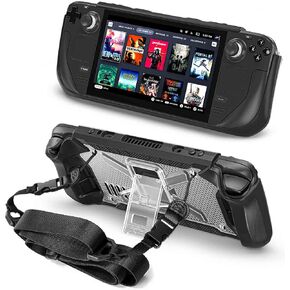 Dteck Steam Deck Protective Case, Lightweight Hard PC Shock-Absorption Anti-Scratch Full Body Protective Steam Deck Travel Case Anti-Slip Grip Design Steam Desk Accessories, Blue in Saudi Arabia