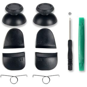 Hallwayee استبدال العصي التناظرية التناظرية Thumbstick L1 R1 L2 R2 أزرار الزناد والربيع لملحقات PS5 و PS5 in Kuwait