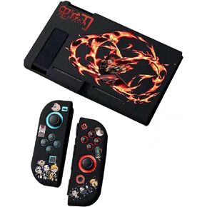 Kooku Luuly Kamado Tanjirou Kisatsutai Protective Case for Switch Anime Cute Soft TPU Cover Handheld Video Game Controller Nintendo Shock Absorption and Anti-Scratch (Kamado Tanjirou) in Saudi Arabia