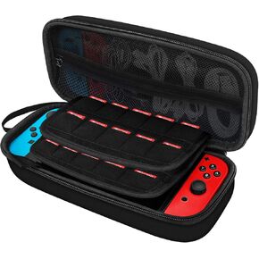 JETech Carrying Case for Switch 2017 Model with 20 Game Cartridge Holders, Black in Kuwait