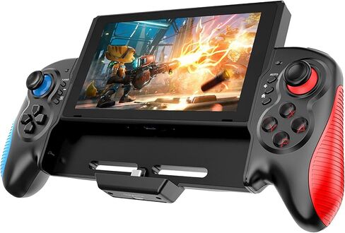 وحدة تحكم ZUJO Pro لجهاز Nintendo Switch، واستبدال Joy-Cons، وحافظة لوحة ألعاب لاسلكية مع مستشعر جاذبية بستة محاور، واهتزاز محرك مزدوج ووظيفة Turbo in Saudi Arabia
