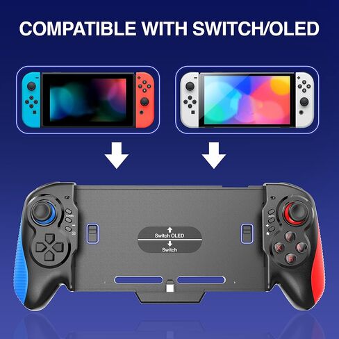 وحدة تحكم ZUJO Pro لجهاز Nintendo Switch، واستبدال Joy-Cons، وحافظة لوحة ألعاب لاسلكية مع مستشعر جاذبية بستة محاور، واهتزاز محرك مزدوج ووظيفة Turbo in Saudi Arabia