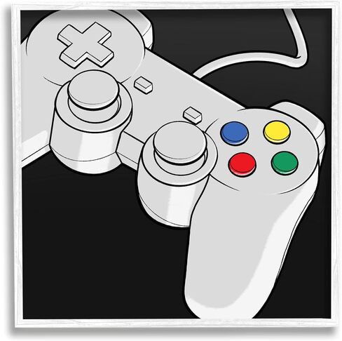Stupell Industries Video Gaming Controller Framed Wall Art, Design by Marcus Prime in Saudi Arabia
