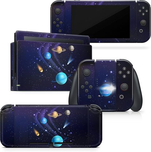 TACKY DESIGN Galaxy Skin Compatible with Nintendo Switch Skin, Purple Vinyl 3m Decal Stickers Full Cover in Saudi Arabia