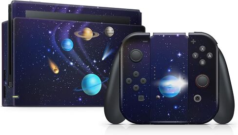 TACKY DESIGN Galaxy Skin Compatible with Nintendo Switch Skin, Purple Vinyl 3m Decal Stickers Full Cover in Saudi Arabia