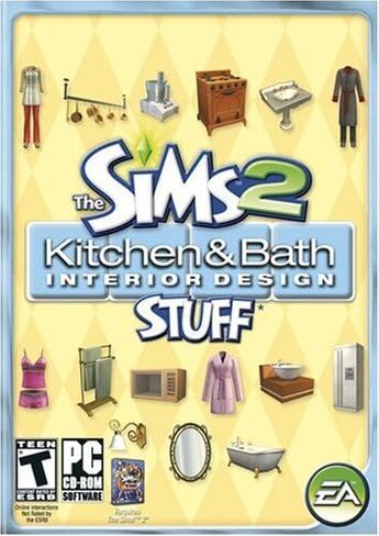 The Sims 2: عناصر التصميم الداخلي للمطبخ والحمام - جهاز الكمبيوتر in Saudi Arabia