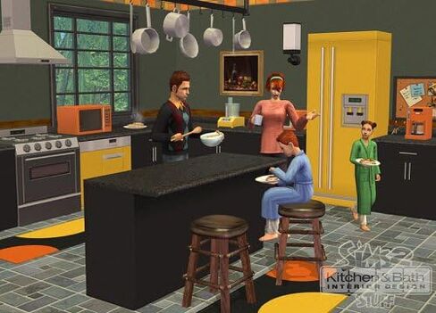 The Sims 2: عناصر التصميم الداخلي للمطبخ والحمام - جهاز الكمبيوتر in Saudi Arabia