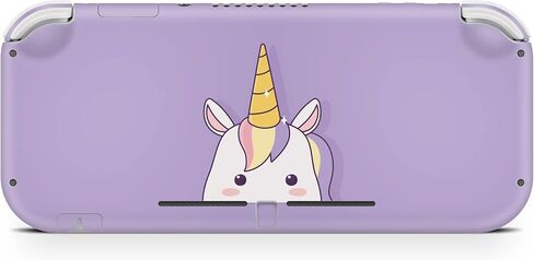 تصميم TACKY جلد وحيد القرن متوافق مع نينتندو سويتش الجلد الخفيف، Kawaii لطيف الأرجواني مفتاح الجلد الخفيف ملصقات 3M غطاء لف كامل in Saudi Arabia