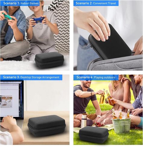 حقيبة حمل FANPL 120 Switch game Hard EVA، واقي بطاقة محمول بسحاب مزدوج، حامل ألبوم جامع البطاقات لبطاقات ألعاب Nintendo Switch وبطاقات ألعاب PS Vita in Kuwait