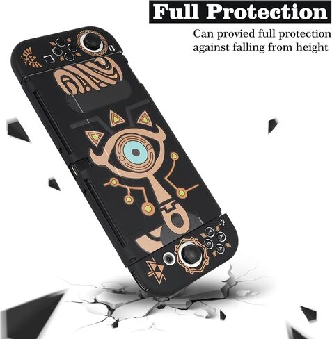 TIKOdirect Dockable Case Compatible with Switch OLED 2021, Cute Protective Soft Cover Full Protection for Switch OLED and Joy-Con Controller, Pink Princess in Saudi Arabia