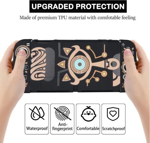 TIKOdirect Dockable Case Compatible with Switch OLED 2021, Cute Protective Soft Cover Full Protection for Switch OLED and Joy-Con Controller, Pink Princess in Saudi Arabia