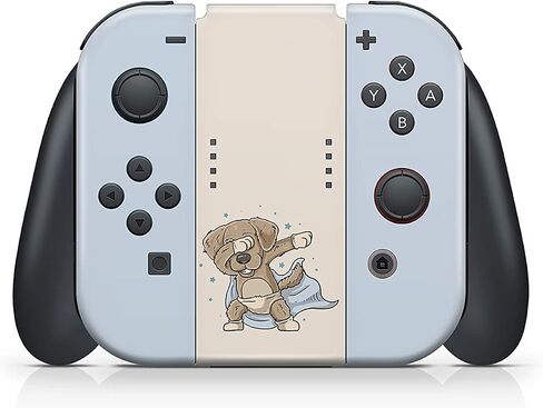 TACKY DESIGN Cute Dog Skin Compatible with Nintendo Switch, Kawaii Blue Switch Skin, Vinyl 3m Sticker, Full wrap Cover in Saudi Arabia