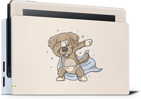 TACKY DESIGN Cute Dog Skin Compatible with Nintendo Switch, Kawaii Blue Switch Skin, Vinyl 3m Sticker, Full wrap Cover in Saudi Arabia
