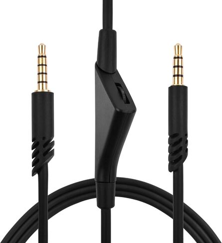 كابل سماعة رأس بديل A40 TR مع التحكم في مستوى الصوت متوافق مع سماعات الألعاب Astro A10 A40 A40tr A50، يعمل لجهاز Xbox One Play Station 4 PS5 (6.6 قدم) in Kuwait