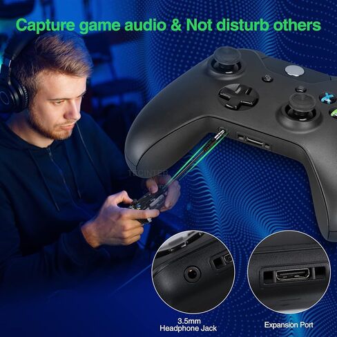 vaomon Wireless Controller for Xbox One PC Game Controller Compatible with Xbox One,Xbox Series X/S,3.5mm Audio Jack,3D Joystick (Black) in Kuwait