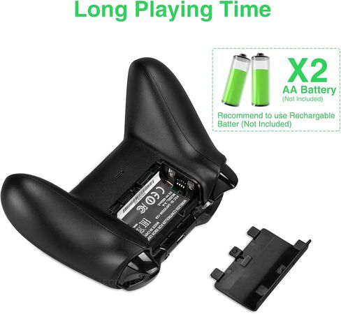 vaomon Wireless Controller for Xbox One PC Game Controller Compatible with Xbox One,Xbox Series X/S,3.5mm Audio Jack,3D Joystick (Black) in Kuwait