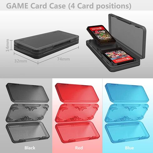 مجموعة ملحقات غطاء حافظة omarando TPU لجهاز Nintendo Switch (طراز OLED)، وحقيبة كتف للتبديل، مع واقي شاشة من الزجاج المقسى، وأغطية قبضة الإبهام. حافظة بطاقات الألعاب (بنفسجي شفاف) in Kuwait