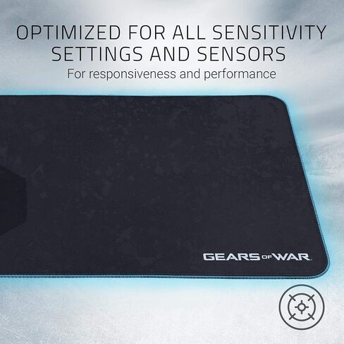 Razer Goliathus Extended Chroma Gaming Mouse Pad: Customizable Chroma RGB Lighting, Soft, Cloth Material, Balanced Control & Speed, Non-Slip Rubber Base, Gears of WAR 5 Edition in Saudi Arabia