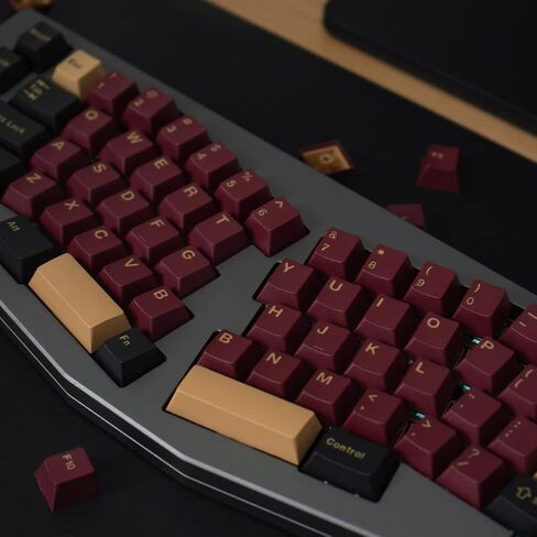 Mintcaps 9009 Grey Beige Keycaps Set 192 Keys Cherry Profile Doubleshot Custom Keyboard Retro Keycaps ISO ANSI for Cherry MX 60% 65% 70% 75% 95% Mechanical Keyboards in Kuwait