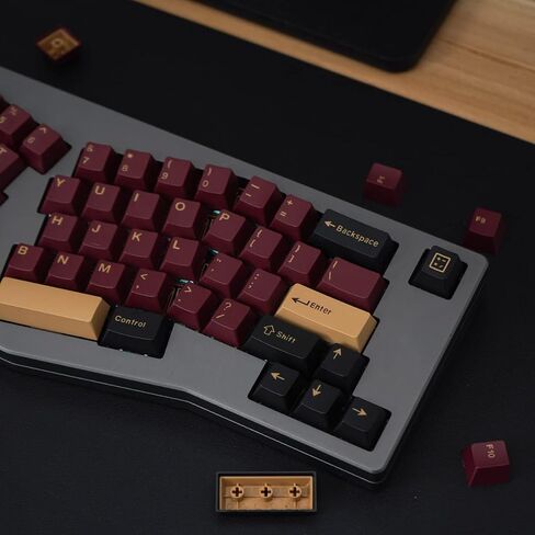 Mintcaps 9009 Grey Beige Keycaps Set 192 Keys Cherry Profile Doubleshot Custom Keyboard Retro Keycaps ISO ANSI for Cherry MX 60% 65% 70% 75% 95% Mechanical Keyboards in Kuwait