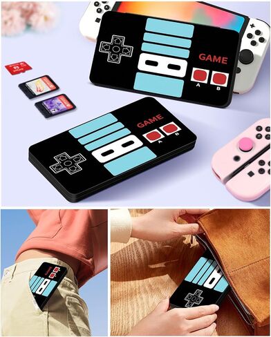 Ayochan for Nintendo Switch Game Case Boys Teens Card Cartridge Box Classic Black Game Storage with 24 Game Card Slots and 24 Micro SD Card Slots for Nintendo Switch/ Lite/ OLED Game Holder in Saudi Arabia