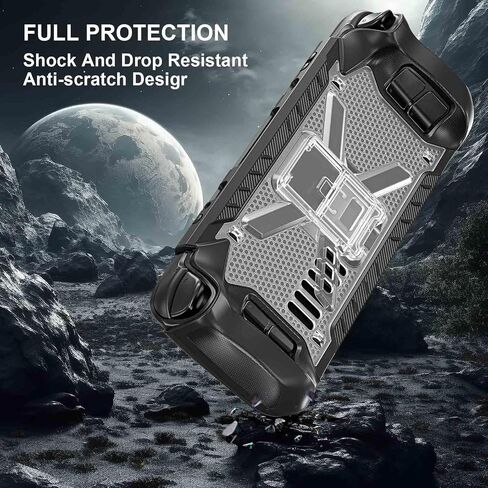 Dteck Steam Deck Protective Case, Lightweight Hard PC Shock-Absorption Anti-Scratch Full Body Protective Steam Deck Travel Case Anti-Slip Grip Design Steam Desk Accessories, Blue in Saudi Arabia