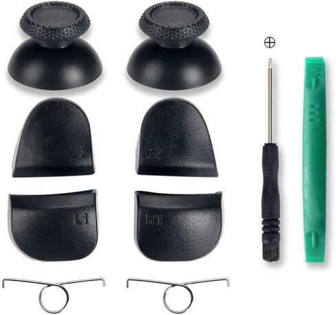Hallwayee Replacement Analogue Analog Sticks Thumbstick L1 R1 L2 R2 Trigger Buttons & Spring for PS5, PS5 Accessoires in Kuwait