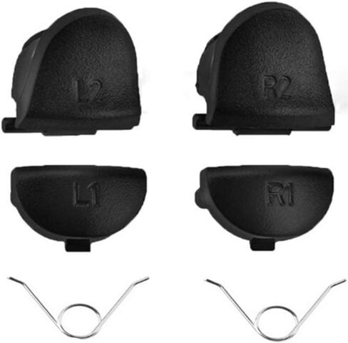 Hallwayee Replacement Analogue Analog Sticks Thumbstick L1 R1 L2 R2 Trigger Buttons & Spring for PS5, PS5 Accessoires in Kuwait