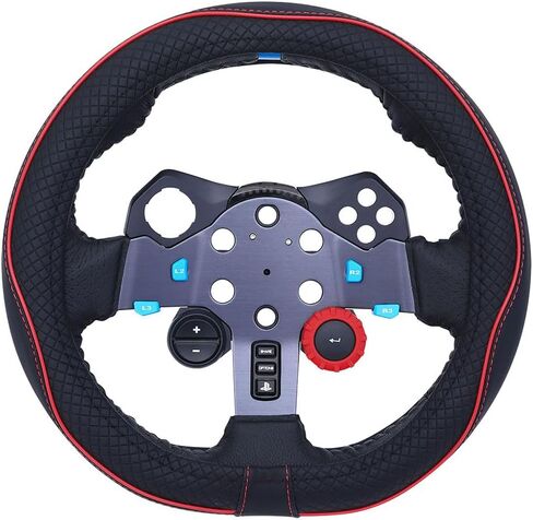 D Steering Wheel Cover Racing Game Accessories 10.6 inch 27cm for PC,Xbox OneSeries X/S,g920 x920 G29 g923 g27 g25,PS4,PS3, PS5,Nintendo Switch (Black Dark Blue) in Saudi Arabia