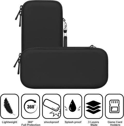 BOVKE Hard Storage Case for Blaze Evercade EXP Handheld, Extra Mesh Pocket for Evercade EXP Console Charging Cable, Cartridges and Other Accessories, Pink in Saudi Arabia
