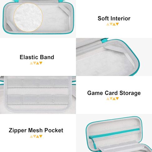 BOVKE Hard Storage Case for Blaze Evercade EXP Handheld, Extra Mesh Pocket for Evercade EXP Console Charging Cable, Cartridges and Other Accessories, Pink in Saudi Arabia
