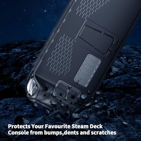 JOYTORN Steam Deck Protective Case with Kickstand-Black in Kuwait