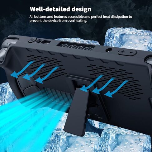 JOYTORN Steam Deck Protective Case with Kickstand-Black in Kuwait