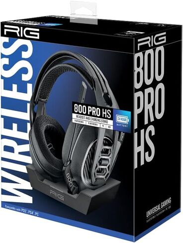 سماعة الألعاب اللاسلكية RIG 800 PRO HS ومحطة قاعدة متعددة الوظائف لأجهزة Playstation PS4 وPS5 والكمبيوتر الشخصي وUSB - بطارية 24 ساعة (متجددة) in Saudi Arabia