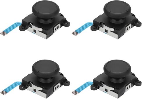 Maiweitong 4 قطع عصا تحكم بديلة لعصا الإبهام لمفتاح NS / Switch OLED / Switch Lite وحدة تحكم Joy-Con لليسار واليمين - إصلاح الانجراف التناظري in Kuwait