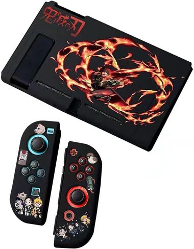 حافظة واقية من Luuly Camado Tanjirou Kisatsutai لـ Switch Anime Cute Soft TPU Case Cover for Handheld Video Game Controller لجهاز Nintendo Switch لامتصاص الصدمات والخدش (Kamado Tanjirou) in Saudi Arabia